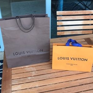 (2) Louis Vuitton Shopping Bags